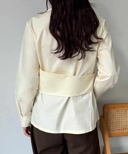 efill(エフィル)の「ウエスト 切り替え ブラウス シャツ(シャツ/ブラウス・レディース・ベージュ・FREE)」の20枚目の写真
