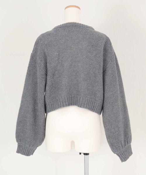 titivate（ティティベイト）の「透かし編み刺繍クロップドプルオーバー（ニット/セーター・レディース・イエロー/アイボリー/グレー・FREE）」の18枚目の写真
