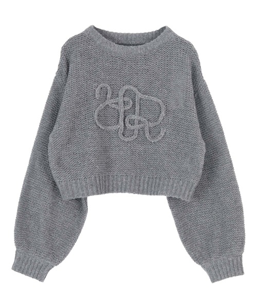 titivate（ティティベイト）の「透かし編み刺繍クロップドプルオーバー（ニット/セーター・レディース・イエロー/アイボリー/グレー・FREE）」の14枚目の写真