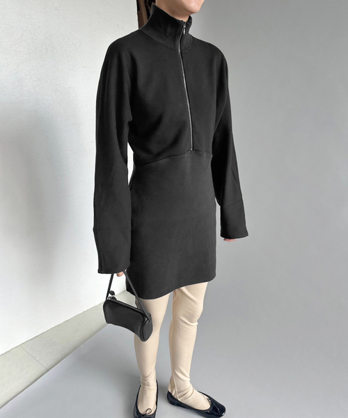 EDIT.FOR LULU 【PAN】　パン　SWEAT ZIP TURTLE セール】【PAN/パン】COTTON SWEAT ZIP TURTLE（スウェット）｜PAN