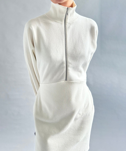 PAN(パン)の「【PAN/パン】COTTON SWEAT ZIP TURTLE(スウェット・レディース・ブラック/ホワイト・MEDIUM)」の9枚目の写真