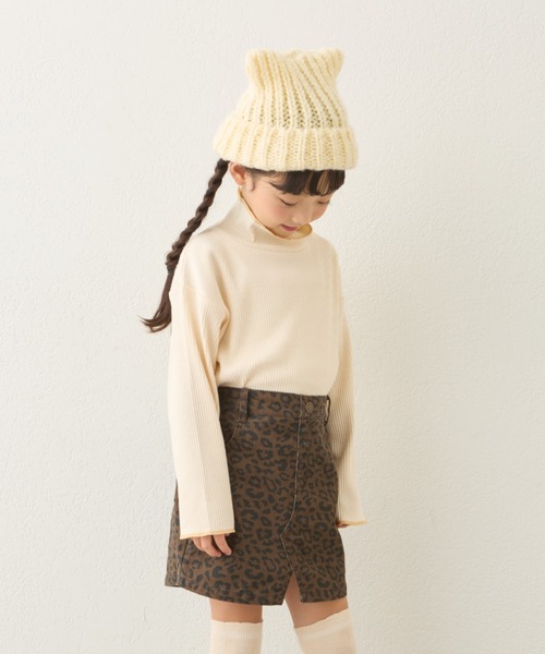 CIAOPANIC TYPY(チャオパニックティピー)の「【KIDS】ネコ耳ニットビーニー(ニットキャップ/ビーニー・キッズ・グレー/オフホワイト/ブラック・ONE SIZE)」の8枚目の写真