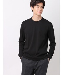 オフィT Tシャツ 長袖 ウォッシャブル プレーティング天竺 COMMUTECH
