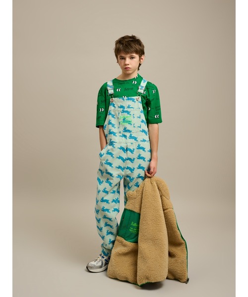 The animals observatory（ジ・アニマルズ・オブザーバトリー）の「The Animals Observatory / 目柄半袖Tシャツ（Tシャツ/カットソー・キッズ・グリーン・6Y/8Y/4Y）」の3枚目の写真