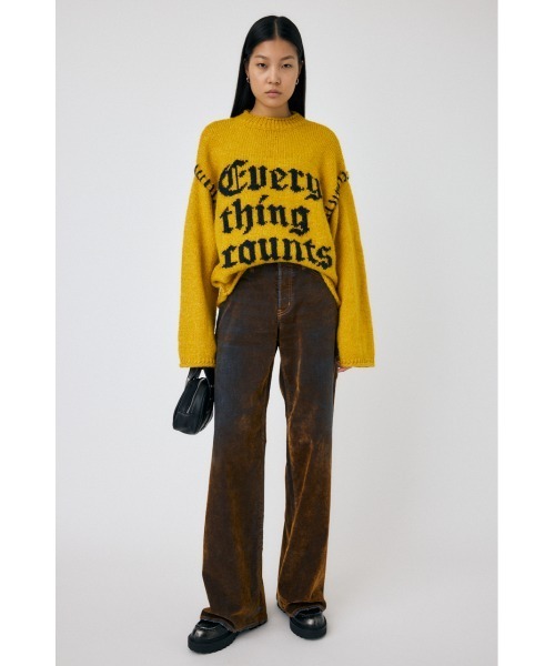 パンツ MOUSSY VELVET DENIM BAGGY MOUSSY（マウジー）の「VELVET DENIM BAGGY（デニムパンツ
