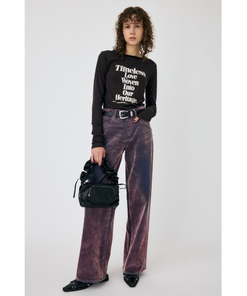 デニム・ジーパン Velvet Biker Jeans 中古・古着通販】moussy (マウジー) VELVET DENIM バギー