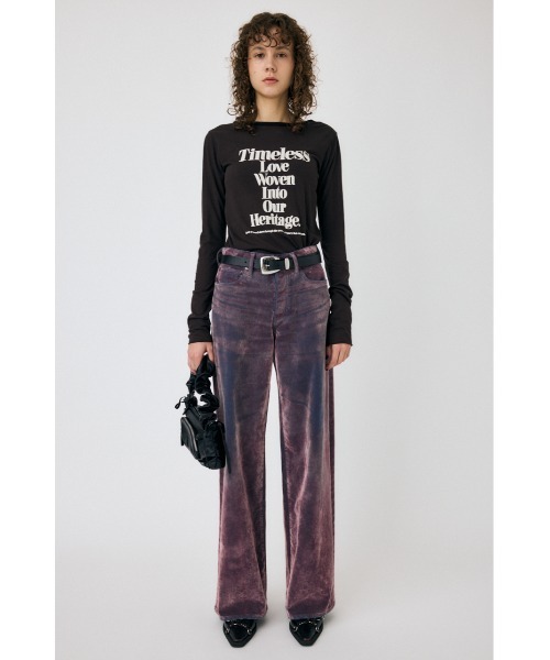 パンツ MOUSSY VELVET DENIM BAGGY VELVET DENIM バギー｜マウジーの通販｜&mall（アンドモール