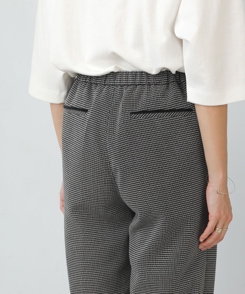 Bou Jeloud（ブージュルード）の「ツイードパイピングパンツ（スラックス・レディース・ブラック/モカ・38）」の6枚目の写真