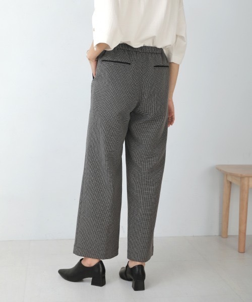 Bou Jeloud（ブージュルード）の「ツイードパイピングパンツ（スラックス・レディース・ブラック/モカ・38）」の9枚目の写真