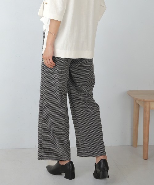 Bou Jeloud（ブージュルード）の「ツイードパイピングパンツ（スラックス・レディース・ブラック/モカ・38）」の10枚目の写真