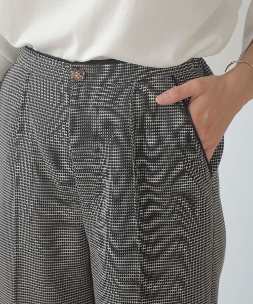 Bou Jeloud（ブージュルード）の「ツイードパイピングパンツ（スラックス・レディース・ブラック/モカ・38）」の11枚目の写真