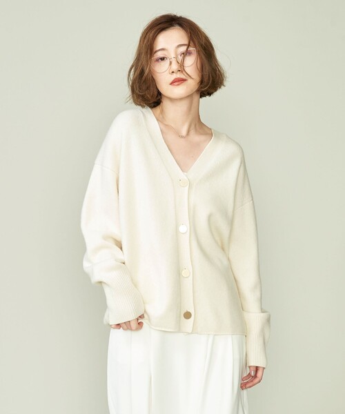 UNITED ARROWS｜<conte>NVL コットン Vネックカーディガン