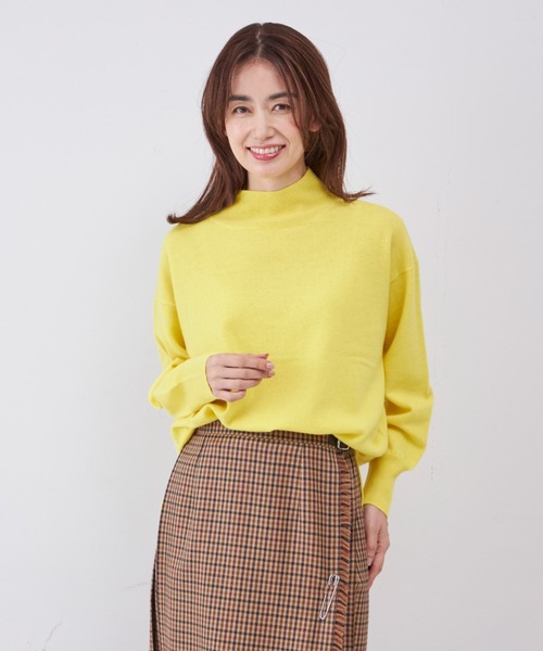 INED（イネド）の「【洗えるウール100％ニット】ハイネックプル