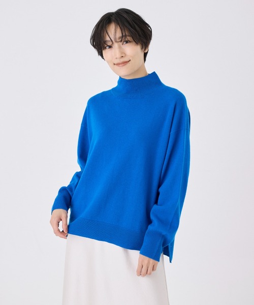 INED（イネド）の「【洗えるウール100％ニット】ハイネックプル