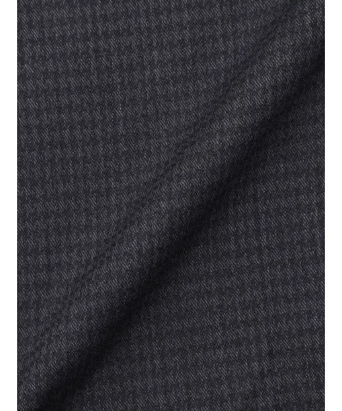 Perfect Suit FActory(パーフェクトスーツファクトリー)の「【ノンアイロン】長袖ワイシャツ 【クラシコ】ハウンドトゥース柄 M.グレー/C.グレー/ブラウン/ネイビー(ビジネスシャツ・メンズ・チャコールグレー/ダークブラウン/ネイビー/グレー・LL/S/M/L)」の7枚目の写真