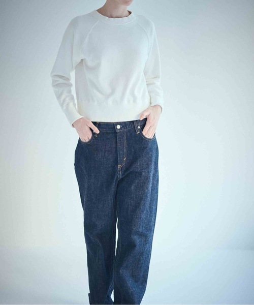 SEA(シー)の「コンパクトラグラン スウェットシャツ(スウェット・レディース・チャコールグレー/ホワイト/レッド・ONE SIZE)」の4枚目の写真