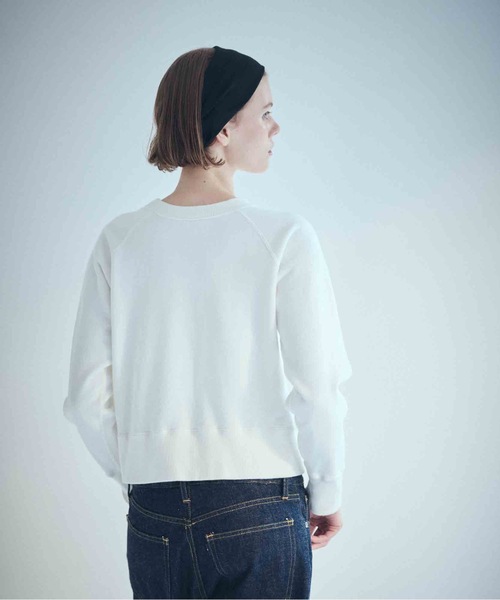 SEA(シー)の「コンパクトラグラン スウェットシャツ(スウェット・レディース・チャコールグレー/ホワイト/レッド・ONE SIZE)」の6枚目の写真