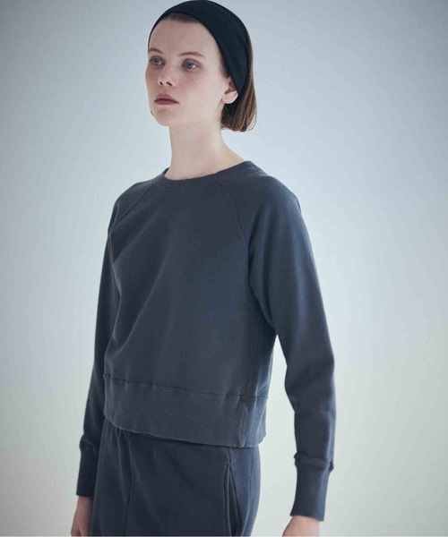 SEA(シー)の「コンパクトラグラン スウェットシャツ(スウェット・レディース・チャコールグレー/ホワイト/レッド・ONE SIZE)」の7枚目の写真