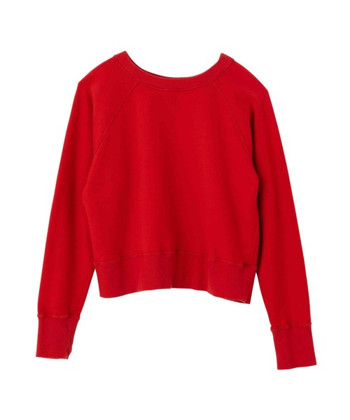 SEA(シー)の「コンパクトラグラン スウェットシャツ(スウェット・レディース・チャコールグレー/ホワイト/レッド・ONE SIZE)」の15枚目の写真