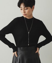 OPAQUE.CLIP | 《5color/S-LLsize》もちもちハイネックリブニット【洗濯機洗い可】(ニット/セーター)