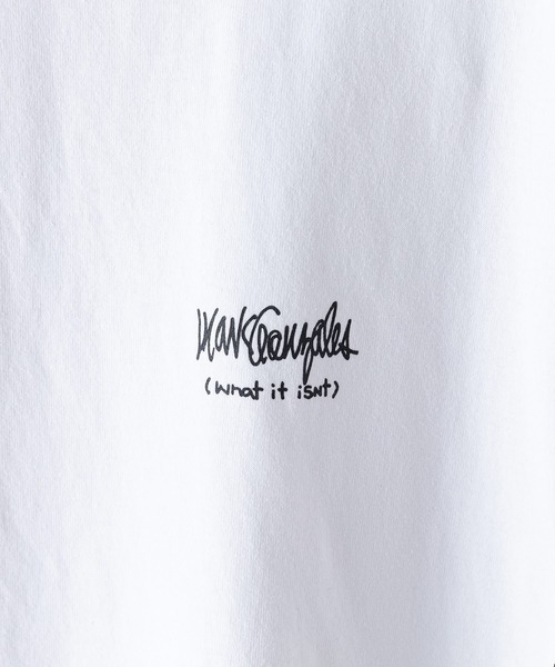 (What it isNt)ART BY MARKGONZALES(ワットイットイズント)の「【(What it isNt)ART BY MARKGONZALES / (ワットイットイズント) アートバイマークゴンザレス】 スエードタッチベスト ロンT リアルレイヤード 2枚セット ユニセックス(Tシャツ/カットソー・メンズ・ブラック/カーキ/ブルー・MEDIUM/LARGE/X-LARGE)」の20枚目の写真