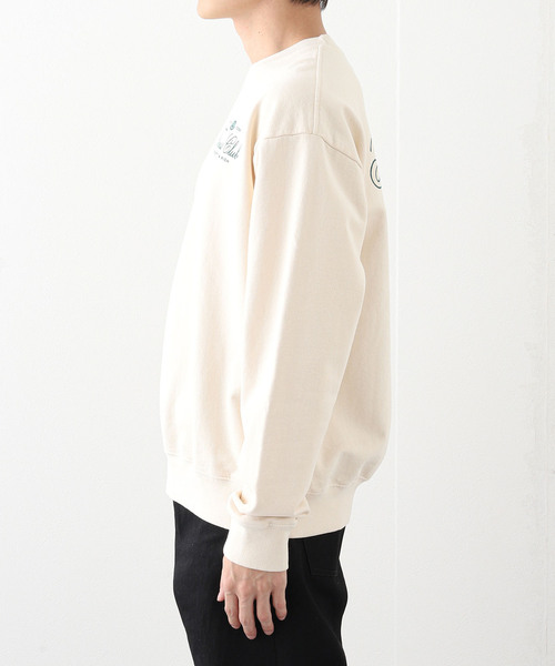 【セール】【SPORTY&RICH / スポーティアンドリッチ】FITNESS WORLD CREWNECK（スウェット）｜SPORTY&RICH（スポーティアンドリッチ）