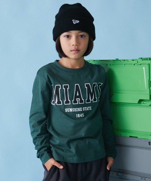 Auntie Rosa Holiday（アンティローザホリデー）の「アソートカレッジプリントロゴロンTEE（Tシャツ/カットソー・キッズ・ブラック/ブラック系その他/ホワイト/グリーン・130/140/150/160）」の4枚目の写真