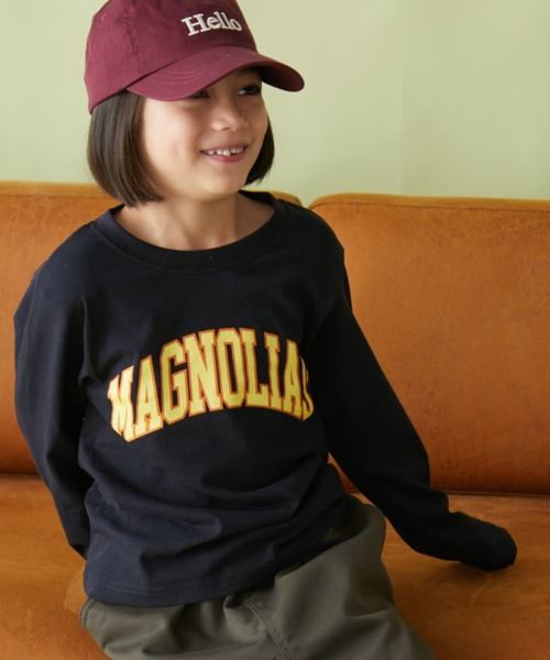 Auntie Rosa Holiday（アンティローザホリデー）の「アソートカレッジプリントロゴロンTEE（Tシャツ/カットソー・キッズ・ブラック/ブラック系その他/ホワイト/グリーン・130/140/150/160）」の2枚目の写真