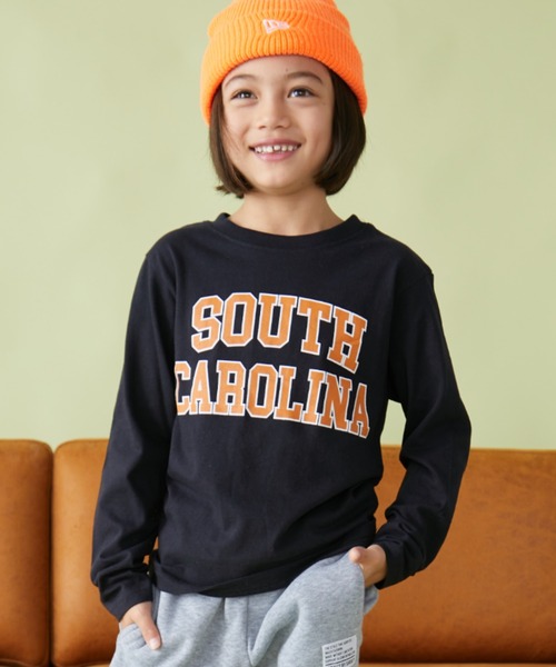 Auntie Rosa Holiday（アンティローザホリデー）の「アソートカレッジプリントロゴロンTEE（Tシャツ/カットソー・キッズ・ブラック/ブラック系その他/ホワイト/グリーン・130/140/150/160）」の14枚目の写真