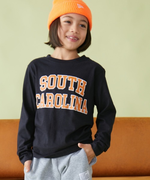 Auntie Rosa Holiday（アンティローザホリデー）の「アソートカレッジプリントロゴロンTEE（Tシャツ/カットソー・キッズ・ブラック/ブラック系その他/ホワイト/グリーン・130/140/150/160）」の15枚目の写真