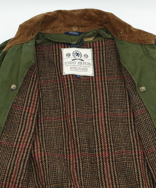 【ヴィンテージ古着】90’s TOMMY HILFIGER オイルドジャケット