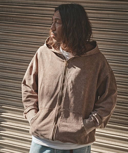 Butcher Products ヒッコリー　ジップアップフーディージャケット GU公式 | シェフジャケット(ヒッコリー)(セットアップ可能)