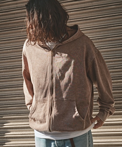 セール】ピグメント加工 ジップアップフーディー 2026年春夏（パーカー