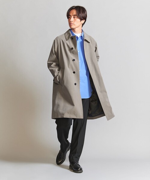BEAUTY&YOUTH UNITED ARROWS（ビューティーアンドユースユナイテッドアローズ）の「ワッシャー バルマカーン コート（ステンカラーコート・メンズ・オリーブ/ベージュ・XL/L/M/S）」の5枚目の写真