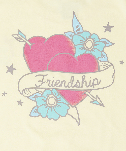 X-girl（エックスガール）の「TATOO S/S BIG TEE（Tシャツ/カットソー・レディース・ホワイト/チャコールグレー/イエロー/ネイビー・1/2）」の12枚目の写真