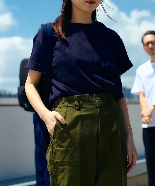 SHIPS(シップス)の「【WEB限定】SHIPS: SHIPSロゴ プリント ポケット Tシャツ(Tシャツ/カットソー・メンズ・ホワイト/ネイビー/ブラック/レッド・SMALL/X-LARGE/LARGE/MEDIUM/X-SMALL)」の3枚目の写真