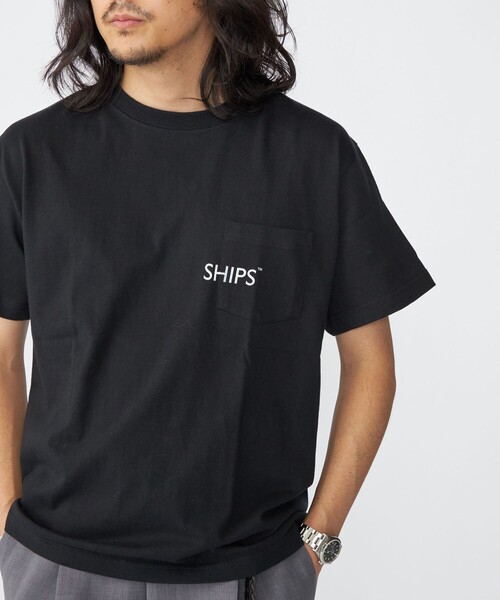 SHIPS(シップス)の「【WEB限定】SHIPS: SHIPSロゴ プリント ポケット Tシャツ(Tシャツ/カットソー・メンズ・ホワイト/ネイビー/ブラック/レッド・SMALL/X-LARGE/LARGE/MEDIUM/X-SMALL)」の12枚目の写真