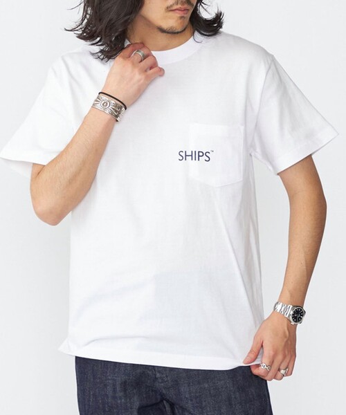 SHIPS(シップス)の「【WEB限定】SHIPS: SHIPSロゴ プリント ポケット Tシャツ(Tシャツ/カットソー・メンズ・ホワイト/ネイビー/ブラック/レッド・SMALL/X-LARGE/LARGE/MEDIUM/X-SMALL)」の15枚目の写真
