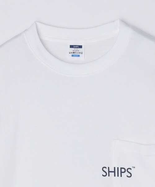 SHIPS(シップス)の「【WEB限定】SHIPS: SHIPSロゴ プリント ポケット Tシャツ(Tシャツ/カットソー・メンズ・ホワイト/ネイビー/ブラック/レッド・SMALL/X-LARGE/LARGE/MEDIUM/X-SMALL)」の7枚目の写真