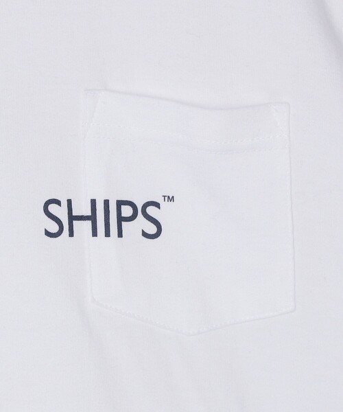 SHIPS(シップス)の「【WEB限定】SHIPS: SHIPSロゴ プリント ポケット Tシャツ(Tシャツ/カットソー・メンズ・ホワイト/ネイビー/ブラック/レッド・SMALL/X-LARGE/LARGE/MEDIUM/X-SMALL)」の8枚目の写真