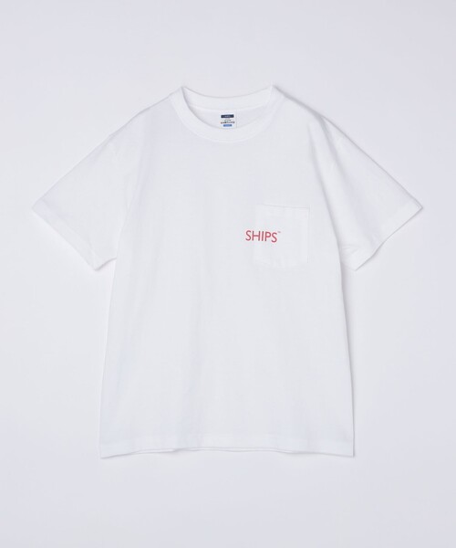 SHIPS(シップス)の「【WEB限定】SHIPS: SHIPSロゴ プリント ポケット Tシャツ(Tシャツ/カットソー・メンズ・ホワイト/ネイビー/ブラック/レッド・SMALL/X-LARGE/LARGE/MEDIUM/X-SMALL)」の16枚目の写真