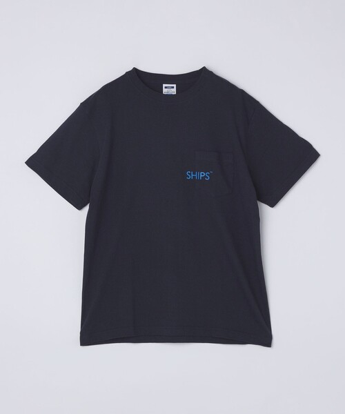 SHIPS(シップス)の「【WEB限定】SHIPS: SHIPSロゴ プリント ポケット Tシャツ(Tシャツ/カットソー・メンズ・ホワイト/ネイビー/ブラック/レッド・SMALL/X-LARGE/LARGE/MEDIUM/X-SMALL)」の7枚目の写真