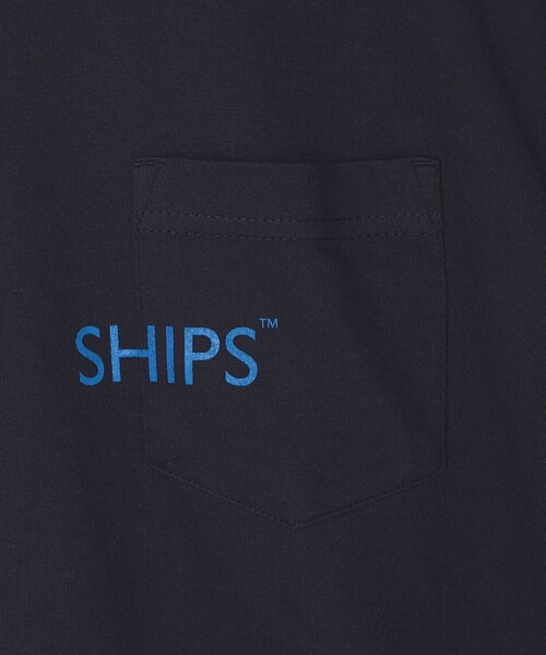 SHIPS(シップス)の「【WEB限定】SHIPS: SHIPSロゴ プリント ポケット Tシャツ(Tシャツ/カットソー・メンズ・ホワイト/ネイビー/ブラック/レッド・SMALL/X-LARGE/LARGE/MEDIUM/X-SMALL)」の6枚目の写真