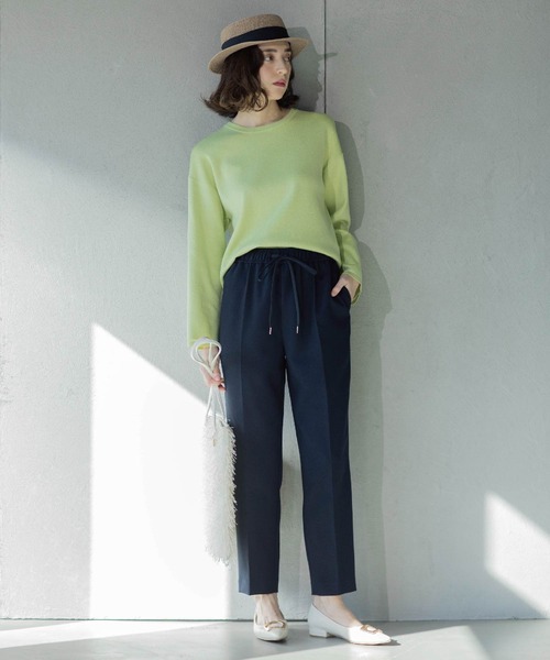 OPAQUE.CLIP(オペークドットクリップ)の「《SS-LLsize》美脚ストレッチイージーテーパードパンツ【洗濯機洗い可】(その他パンツ・レディース・ブラック/ライトベージュ/ネイビー・34/36/38/40/42)」の13枚目の写真