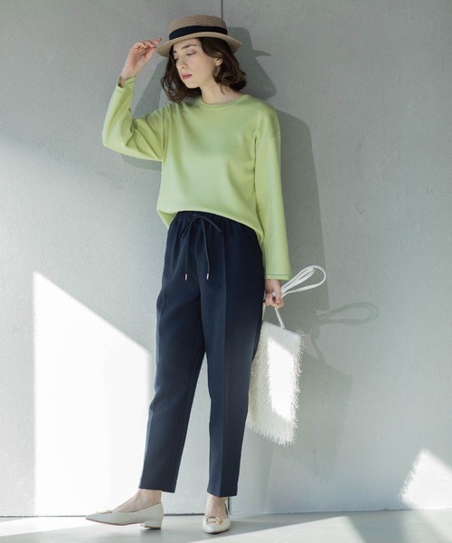 OPAQUE.CLIP(オペークドットクリップ)の「《SS-LLsize》美脚ストレッチイージーテーパードパンツ【洗濯機洗い可】(その他パンツ・レディース・ブラック/ライトベージュ/ネイビー・34/36/38/40/42)」の14枚目の写真