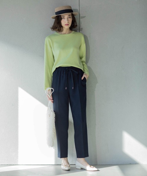 OPAQUE.CLIP(オペークドットクリップ)の「《SS-LLsize》美脚ストレッチイージーテーパードパンツ【洗濯機洗い可】(その他パンツ・レディース・ブラック/ライトベージュ/ネイビー・34/36/38/40/42)」の15枚目の写真