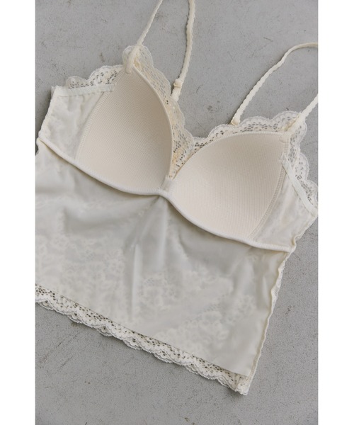 un/neu（アンノイ）の「カップ付き総レースシアーキャミ（キャミソール・レディース・ブラック/ホワイト・FREE）」の19枚目の写真