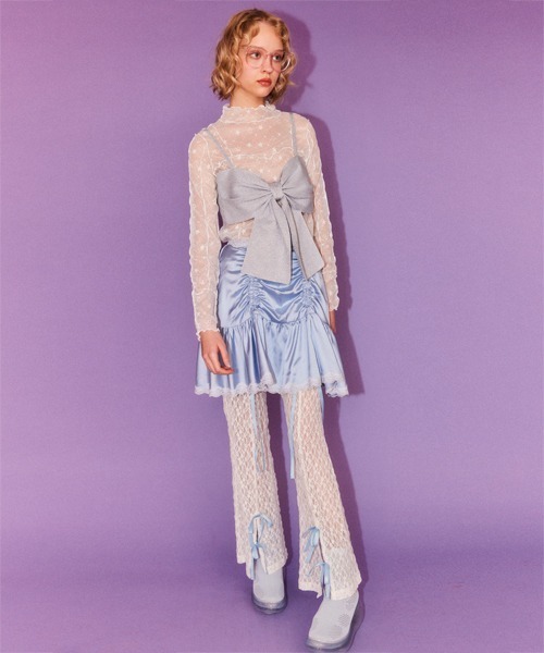 Candy Stripper（キャンディストリッパー）の「☆☆☆ SHEER トップス（その他トップス・レディース・ブラック/ピンク/オフホワイト・FREE）」の9枚目の写真