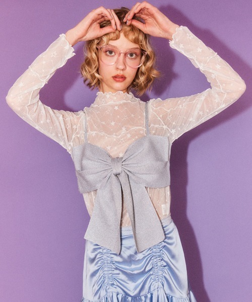 Candy Stripper（キャンディストリッパー）の「☆☆☆ SHEER トップス（その他トップス・レディース・ブラック/ピンク/オフホワイト・FREE）」の7枚目の写真