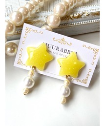 【MUURABBTI】ミルキー星のゆめかわパールピアス(MA)